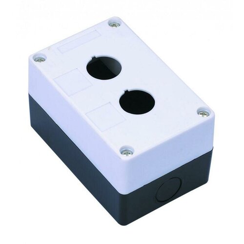 Пост кнопочный 2-м КП-101 d22мм с кабел. вводом для устройств сигнализации и управления пластик. бел. | код.25502DEK | DEKraft (5шт. в упак.)