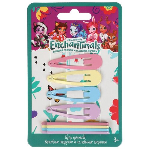 Милая Леди набор Энчантималс (Hairclips8-EN1), 8 шт. подарочный набор enchantimals милая леди 1 шт