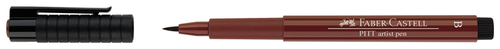 Faber-Castell ручка капиллярная Pitt Artist Pen Brush B, 167492, коричневый цвет чернил, 1 шт.