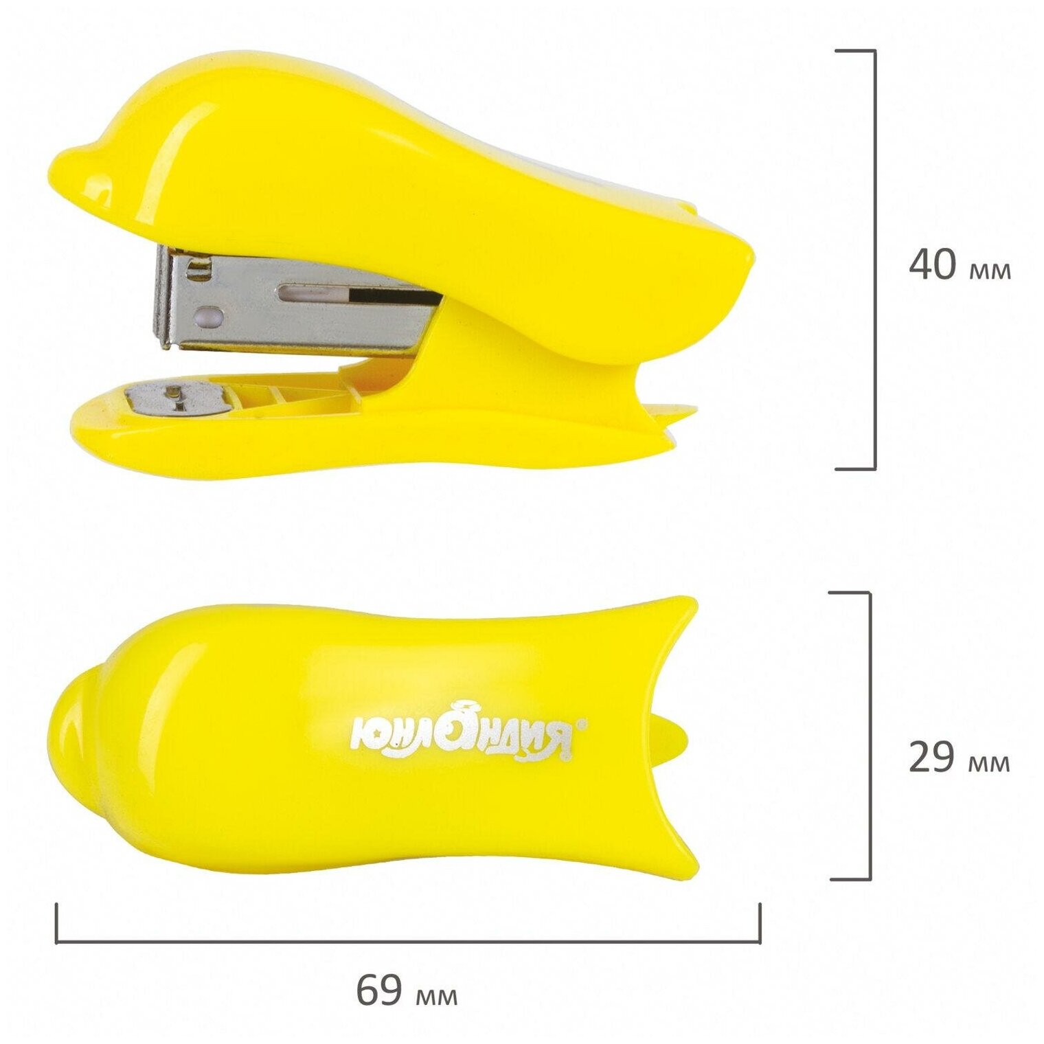 степлер ЮНЛАНДИЯ Дельфин N24/6, 26/6 до 20л в комплекте скобы N24/6 1000шт в асс-те - фото №7
