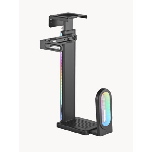 Держатель игрового ПК CPB-26R с RGB-подсветкой для установки под стол или на стену 9900₽