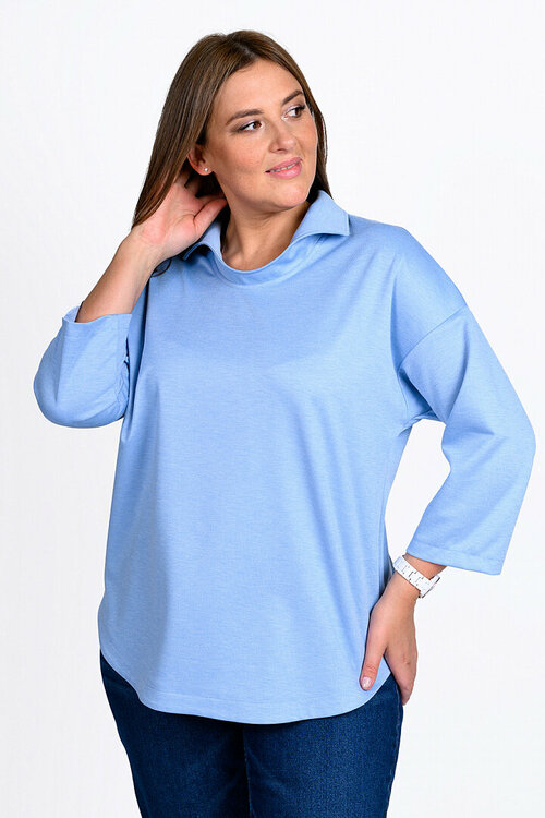 Блуза  SVESTA, размер 58, голубой