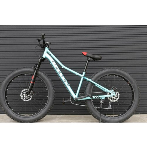 Велосипед фэтбайк FATBIKE внедорожный Richiesto TT0657s 26 Рама Hi-TenТ Спортивный Взрослый Подростковый Унисекс черно-синий металлик 2660000₽