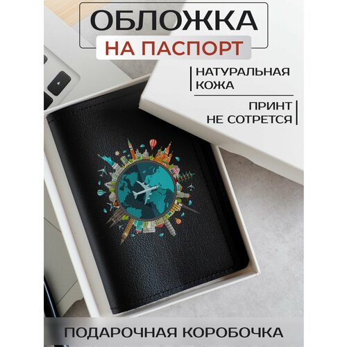 Обложка для путешествий RUSSIAN HandMade, черный