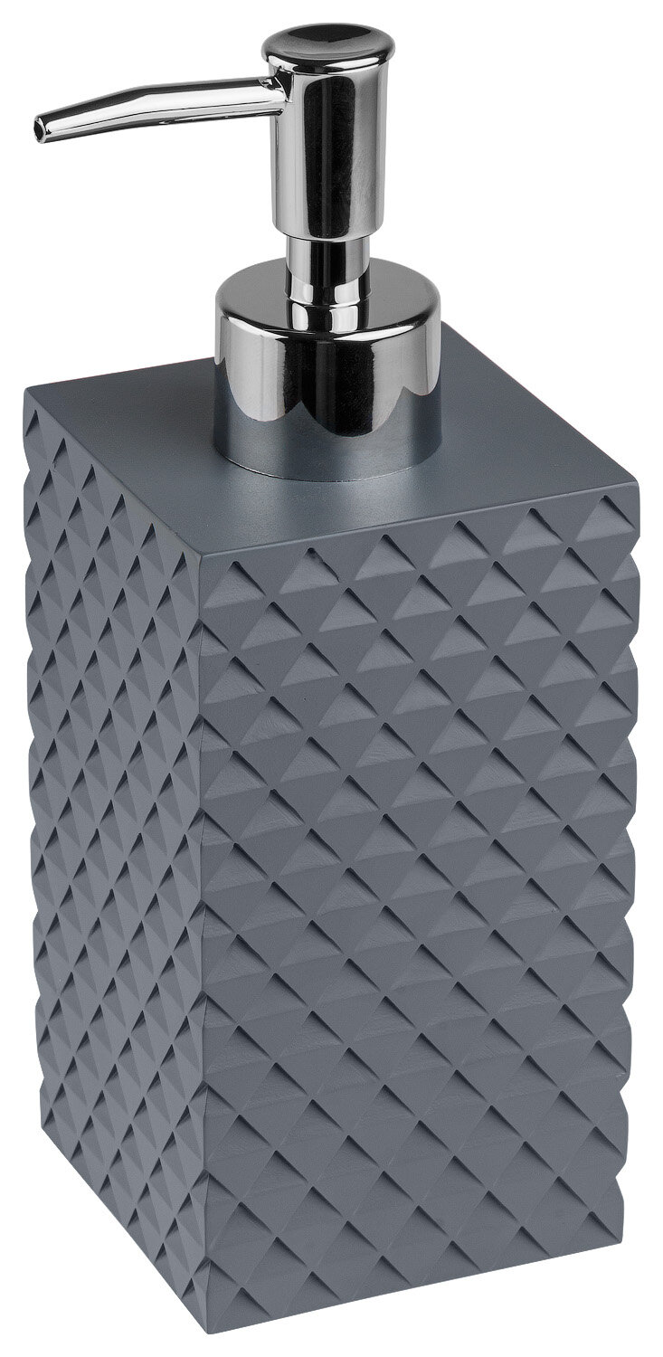 фото Диспенсер (дозатор) для жидкого мыла PERFECTO LINEA Stone Essence серый (35-690101)