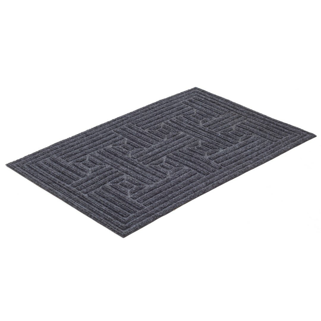 Придверный коврик SunStep Полипропиленовый, серый, 0.6 х 0.4 м - фотография № 6