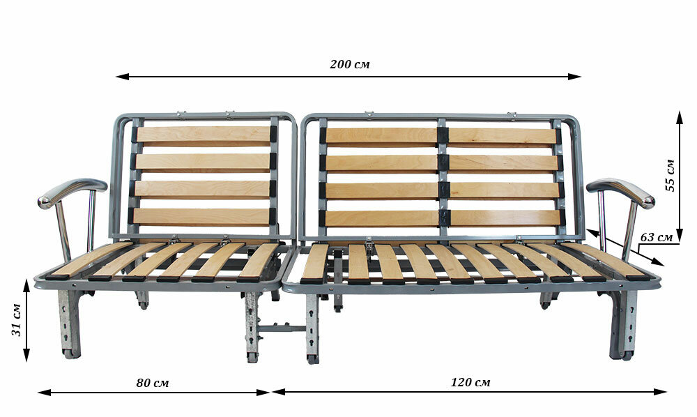фото Аккордеон с оттоманкой. Каркас дивана.
