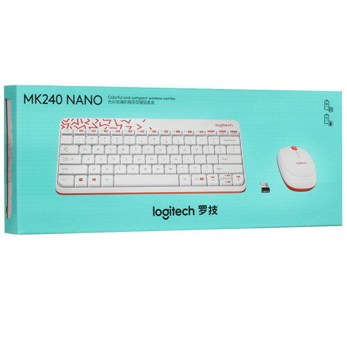 Logitech MK240 Nano (белый)