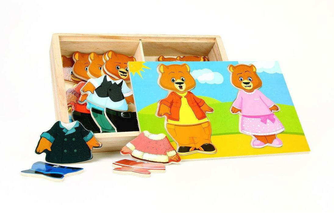 Игрушка из дерева МДИ, Два медведя Мир деревянных игрушек - фото №14