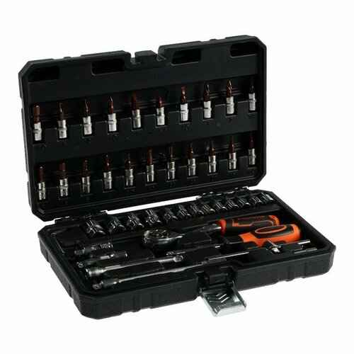 KINGQUEEN Набор торцевых головок и бит KINGQUEEN WIB-10007 трещотка 72 зуба 14 46 предметов 2982₽