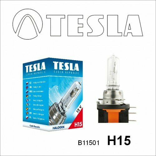 Лампа H15 12V 55/15W TESLA PGJ23t-1 B11501