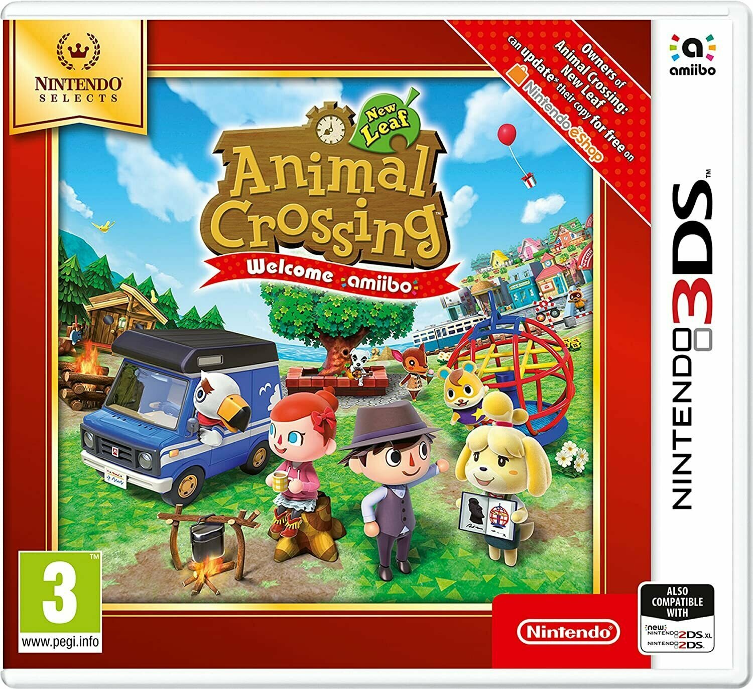 Игра Animal Crossing: New Leaf - Welcome amiibo (3DS Английская версия)