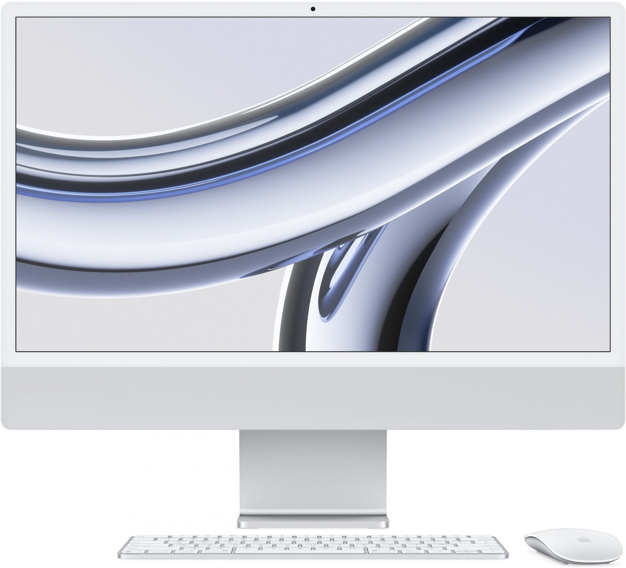 Моноблок Apple iMac A2874 24" Retina Apple M3 8 core 8ГБ SSD 512 Apple macOS серебристый (z1950022v)