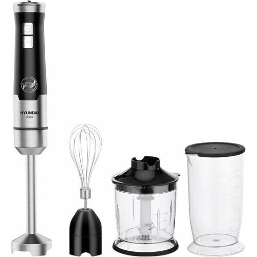 Блендер погружной Hyundai HYB-H4935 1200Вт чёрный серебристый 265300₽