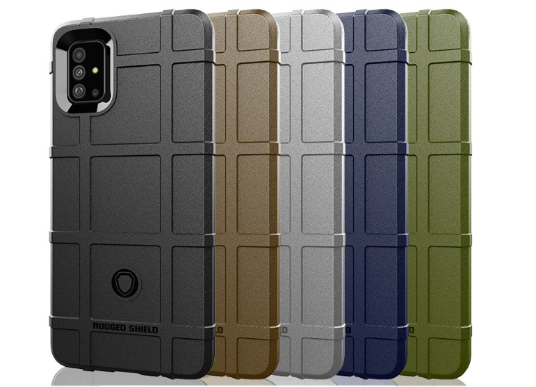 Чехол-бампер MyPads для Samsung Galaxy A51 SM-A515F (2020) противоударный усиленный ударопрочный хаки — фото 1