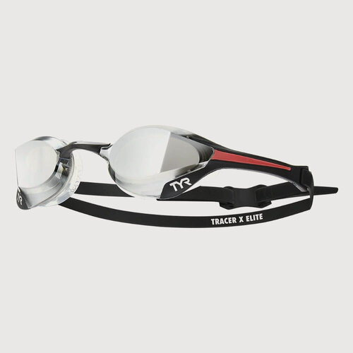 Изображение товара TYR Очки для плавания Tracer-X Elite Racing Mirrored зеркальные, черный/красный