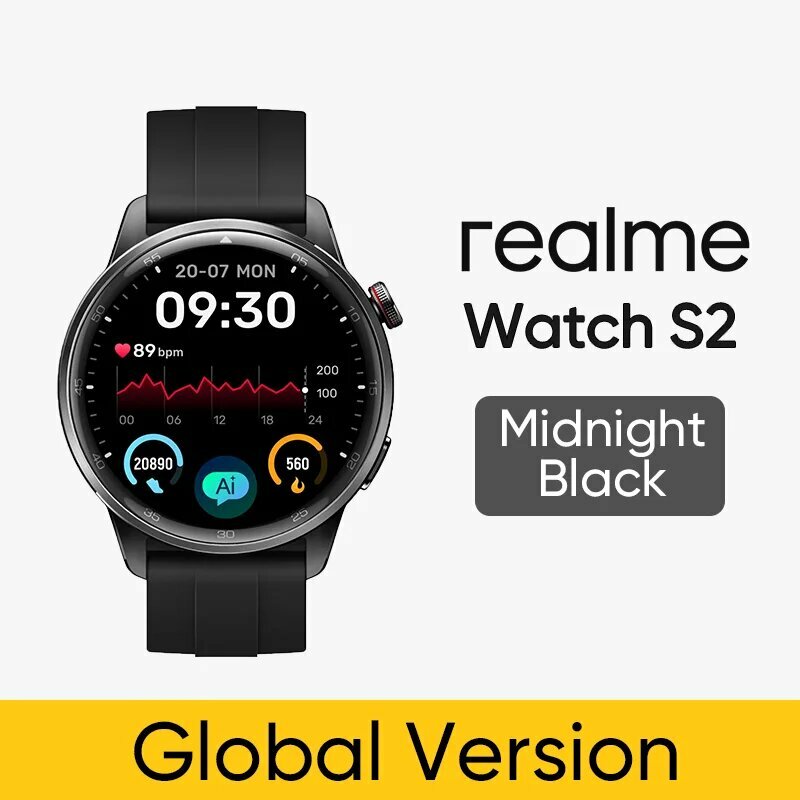 Realme Watch S2 смарт-часы, Watch S2 Black