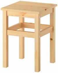 Табурет IKEA "Odvar", квадратный, из массива сосны