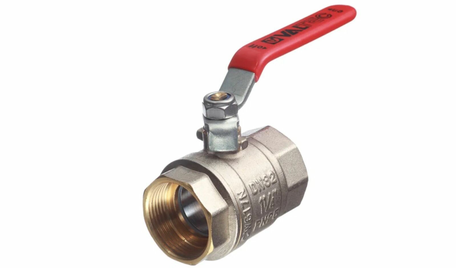 Кран шаровый VALTEC муфтовый (ВР/ВР), латунь, 1 шт. Ду 32 (1 1/4") муфтовый (ВР/ВР)