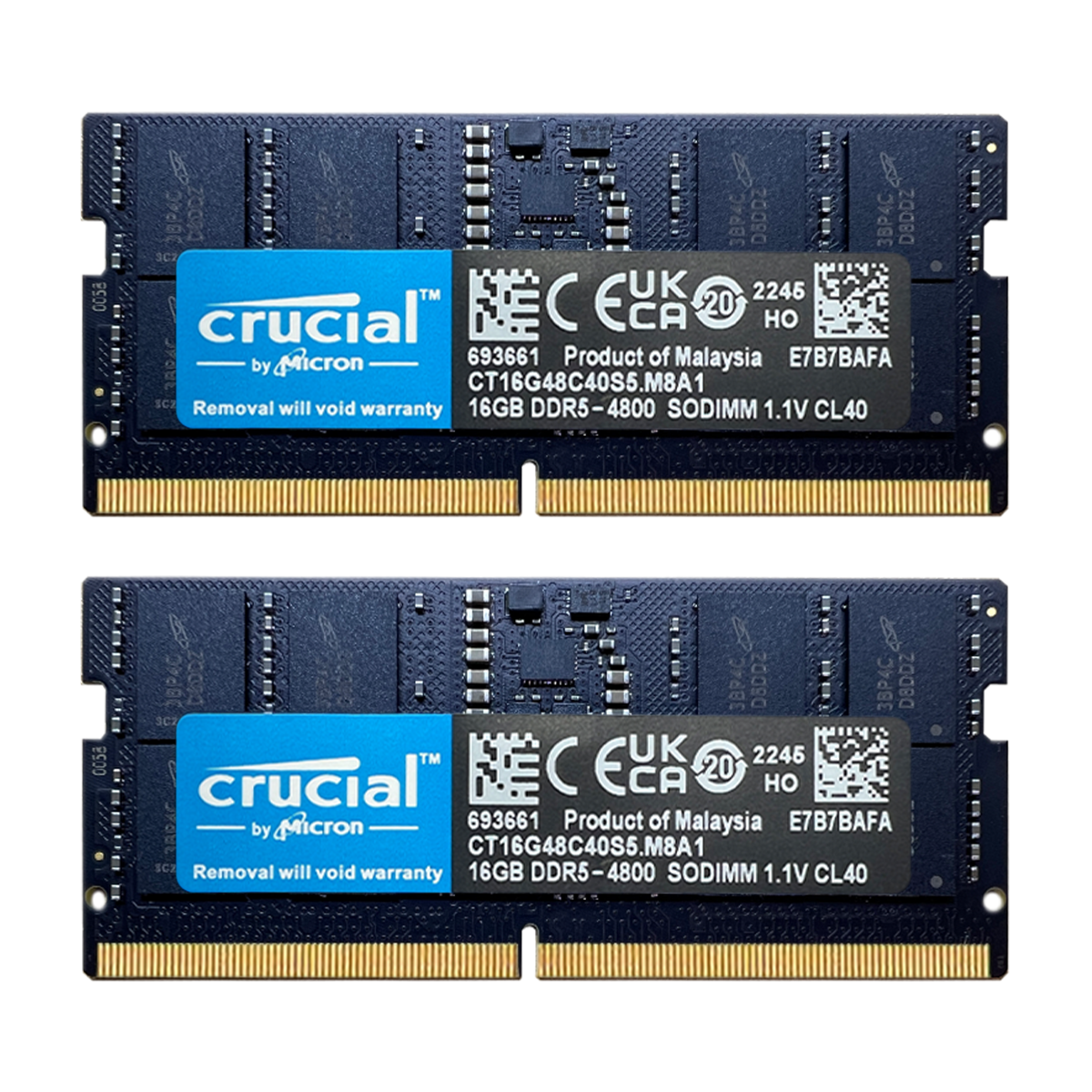 Crucial 64GB Kit (2 x 32GB) DDR5-4800 SODIMM — купить по низкой