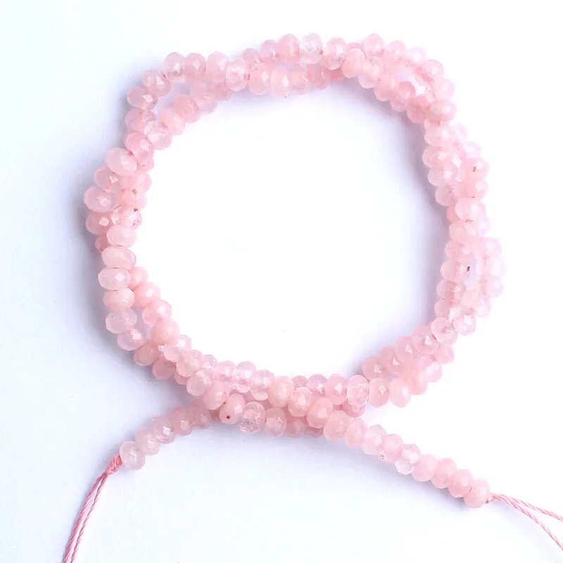 Лнмбии разноцветные граненые бусины из агата 3x4 мм 6x5 мм Розовый 3x4mm Pink