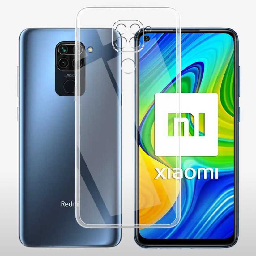 Чехол прозрачный для Xiaomi Redmi Note 9 Pro (Сяоми Редми Ноте 9 Про) — фото 1