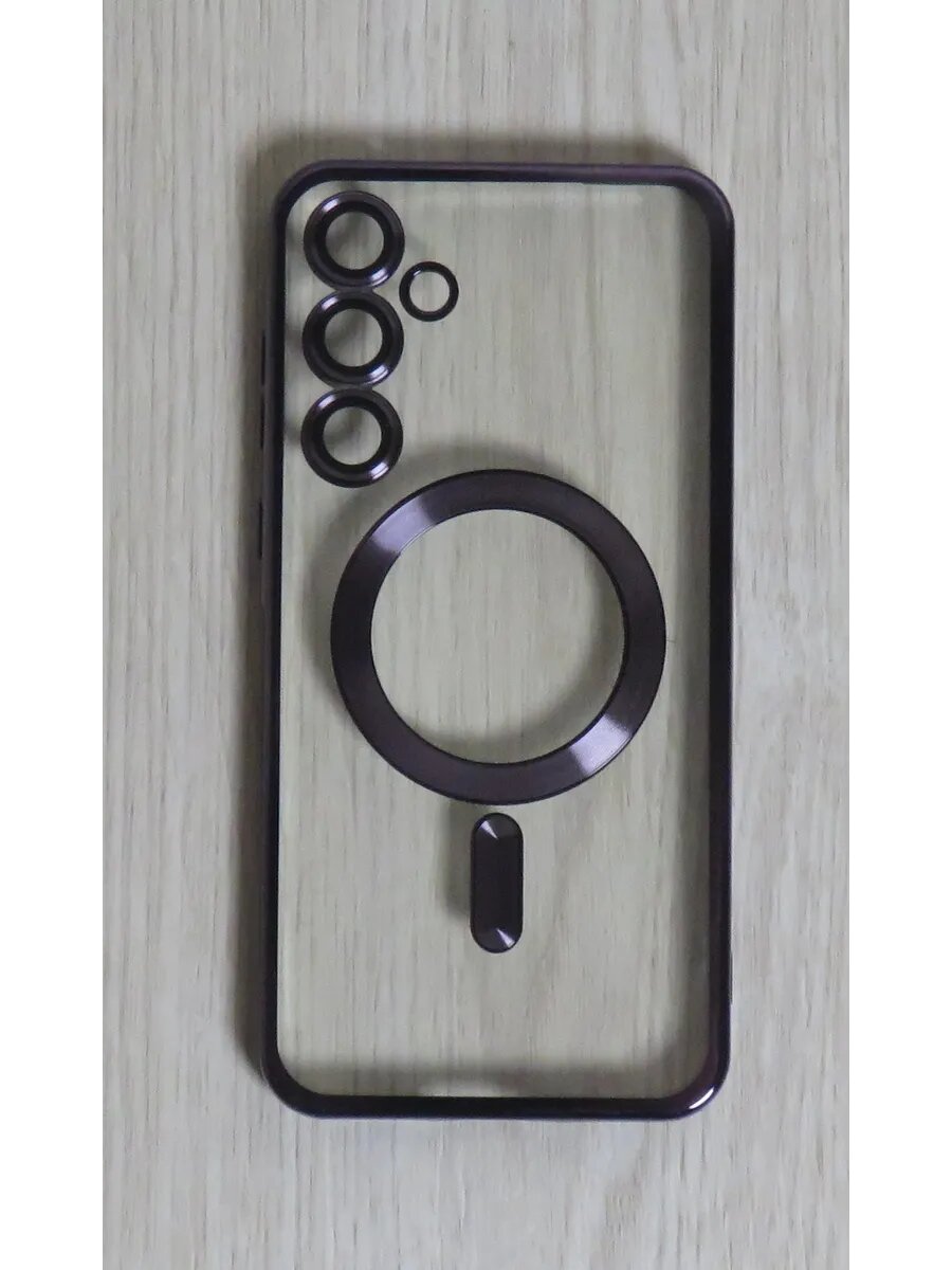 Чехол для Samsung S24 FE "Magnetic", поликарбонат, защита камеры, цвет темно-фиолетовый
