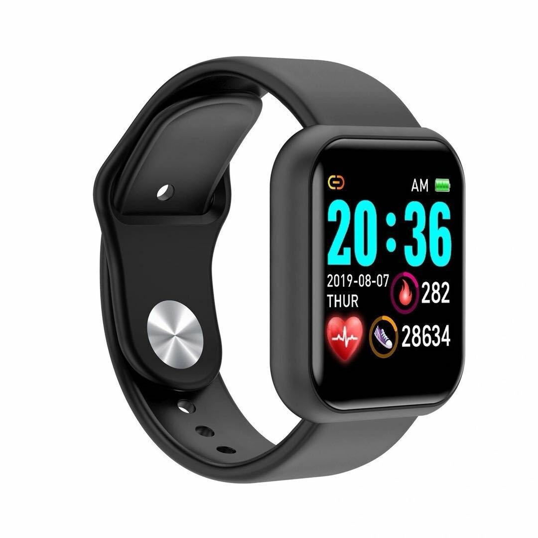 Смарт-браслет Y68, Bluetooth, цветной экран, розовый