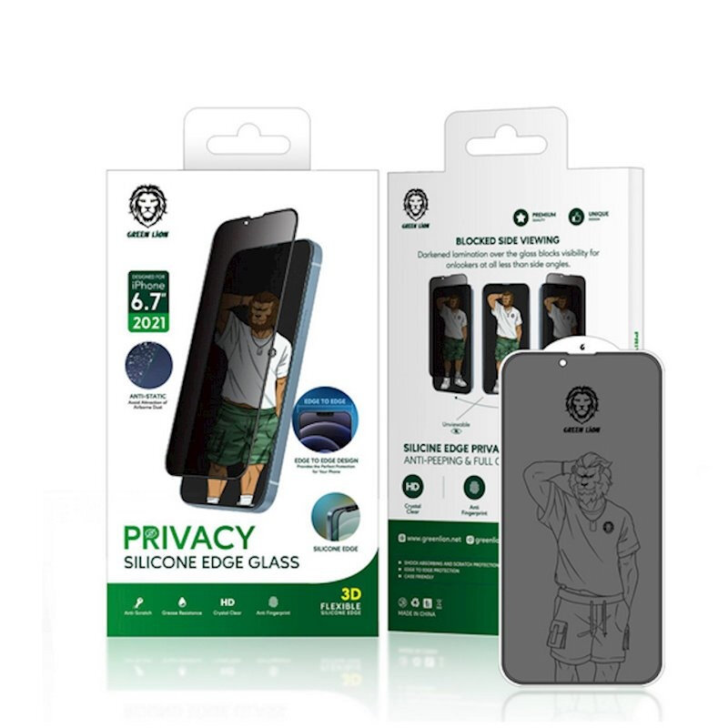 Защитное стекло Green Lion "Steve Privacy", для iPhone 13 Pro , 9H