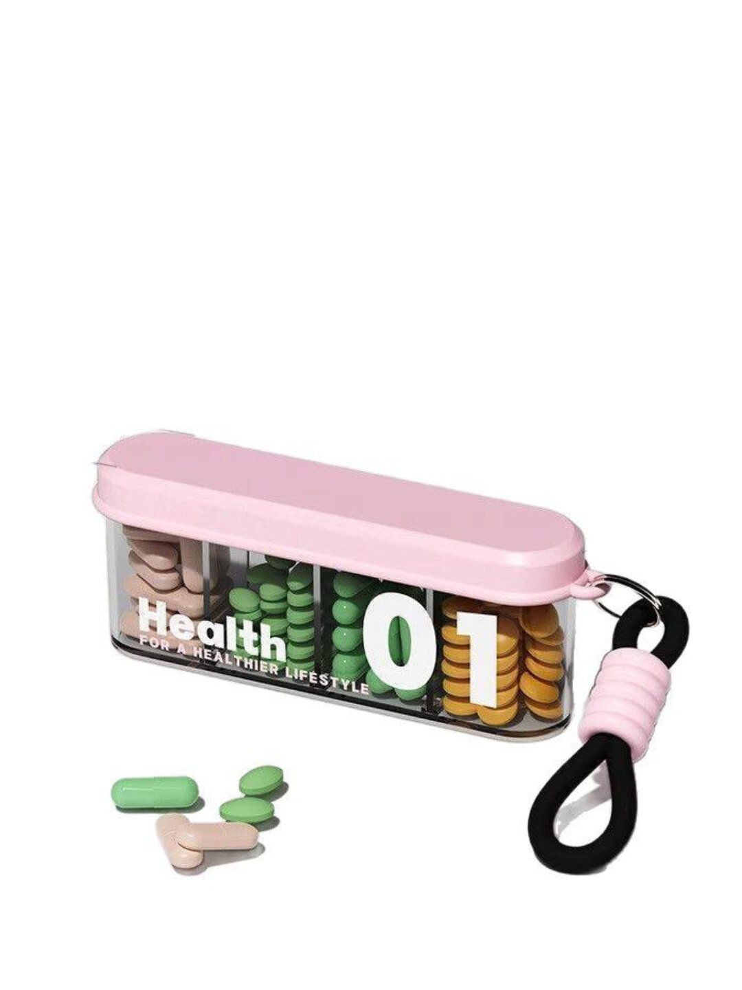 Таблетница - контейнер, органайзер, для лекарств, бадов и витаминов — фото 1