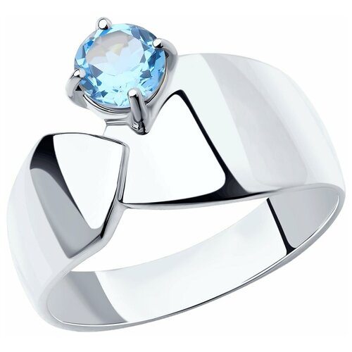 фото Sokolov кольцо из серебра с топазом 92011951, размер 17