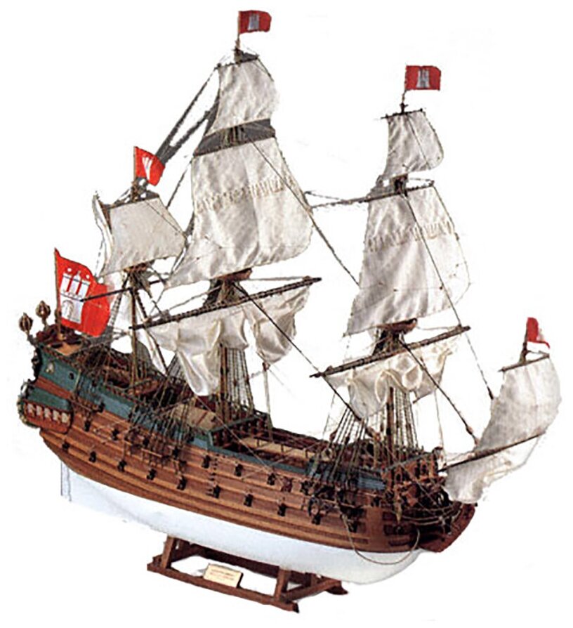 Чертеж корабля Wappen Von Hamburg, М.1:50, Corel (Италия)