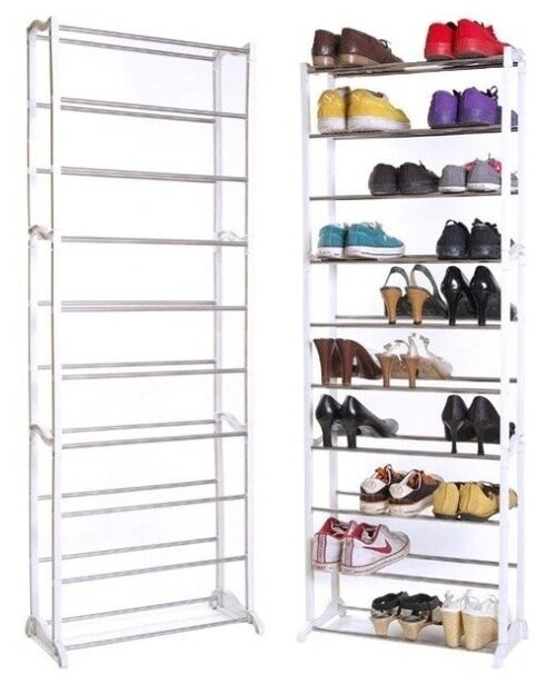 Вместительная, компактная Обувница, Этажерка для обуви Amazing Shoe Rack, Металл, ABS пластик, 51х24х140 см