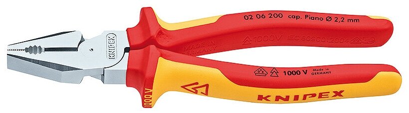 Плоскогубцы Knipex 0206200SB 200 мм