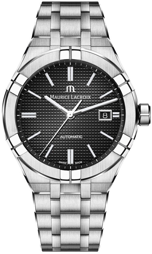 Наручные часы Maurice Lacroix AI6008-SS002-330-1, черный, серебряный