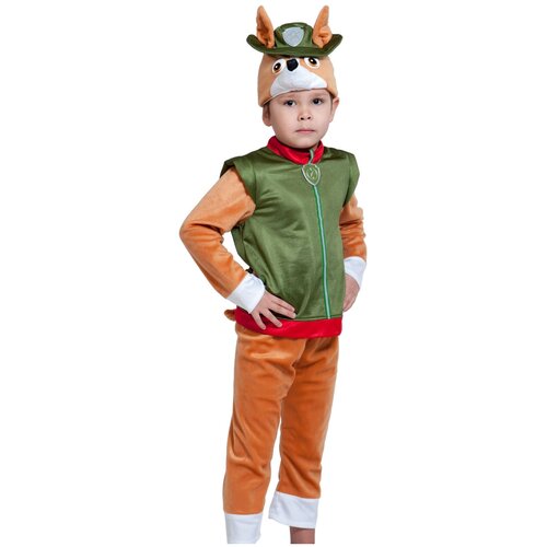 фото Костюм карнавалoff трекер. чихуахуа-следопыт (88008), оранжевый/зеленый, размер 116-122