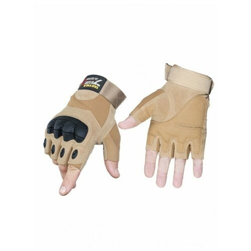 фото Тактические перчатки беспалые army tactical gloves, 762 gear, арт 325, цвет койот (coyote), m tactica 762