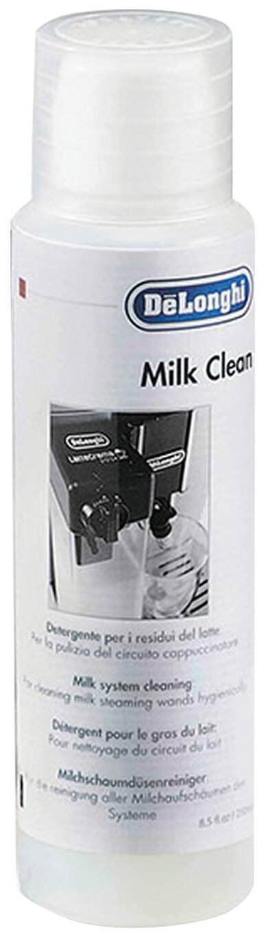 Оригинальное средство DeLonghi Milk Clean SER3013 для чистки системы вспенивания молока кофемашин. Производство Италия. 250 мл