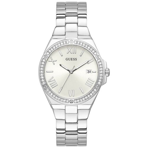 часы наручные guess reloj синий Наручные часы GUESS GW0286L1, серебряный