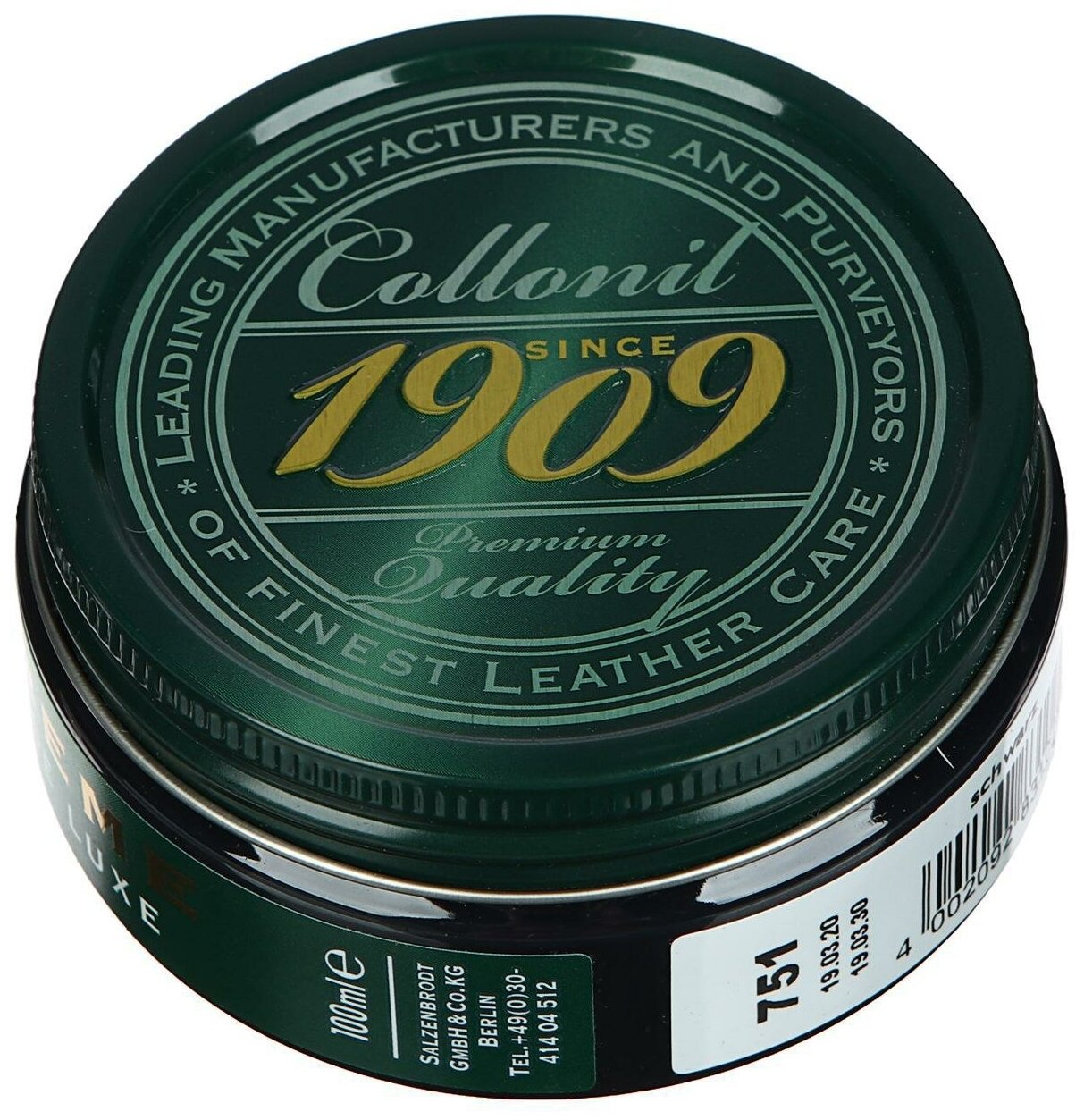 Гель Collonil 1909 Creme de luxe для гладкой кожи, цвет черный, 100ml . - фотография № 5