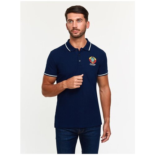 фото Мужская футболка ссср 1783 синяя (48) addic