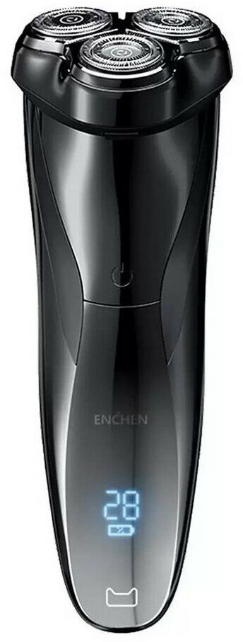 Электробритва с функцией сухого и влажного бритья с триммером Enchen BlackStone 3 (Black)
