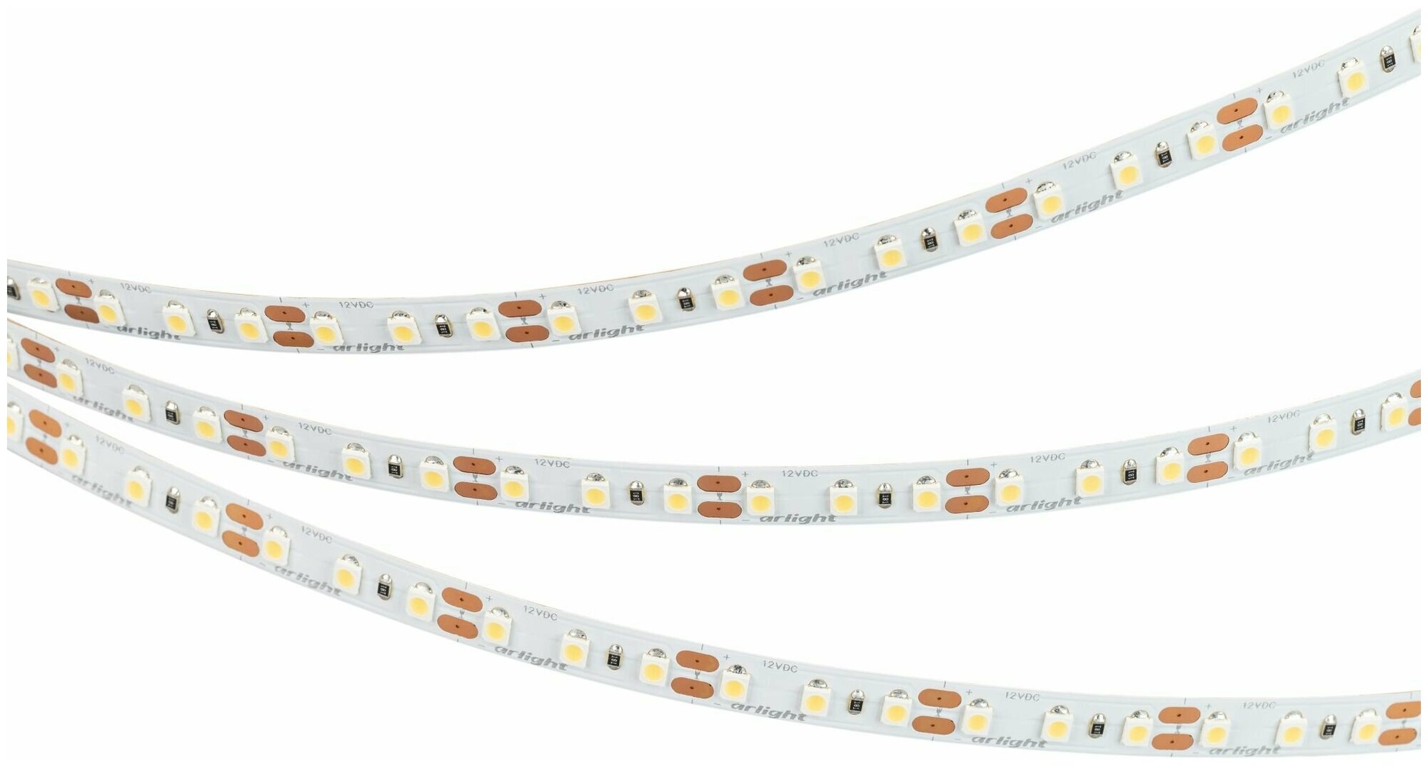 Лента RT2-3528-120-12V White (600 LED) (Norm 9.6 Вт/м IP20) 5 м