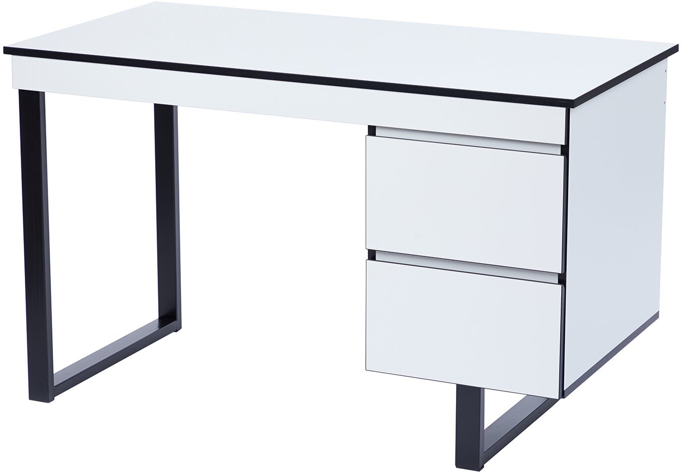 Письменный стол Fantom, 120х74х60, цвет белый/чёрный