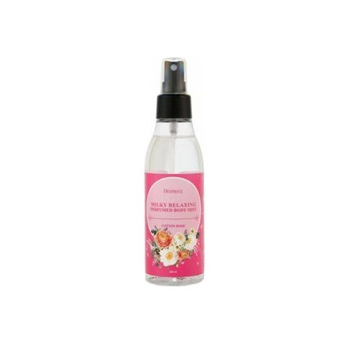 Спрей Deoproce Milky Relaxing Perfumed Body Mist Cotton Rose (150 мл)