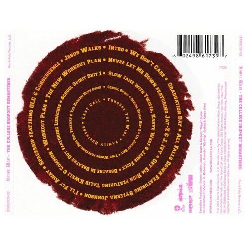 West, Kanye The College Dropout CD