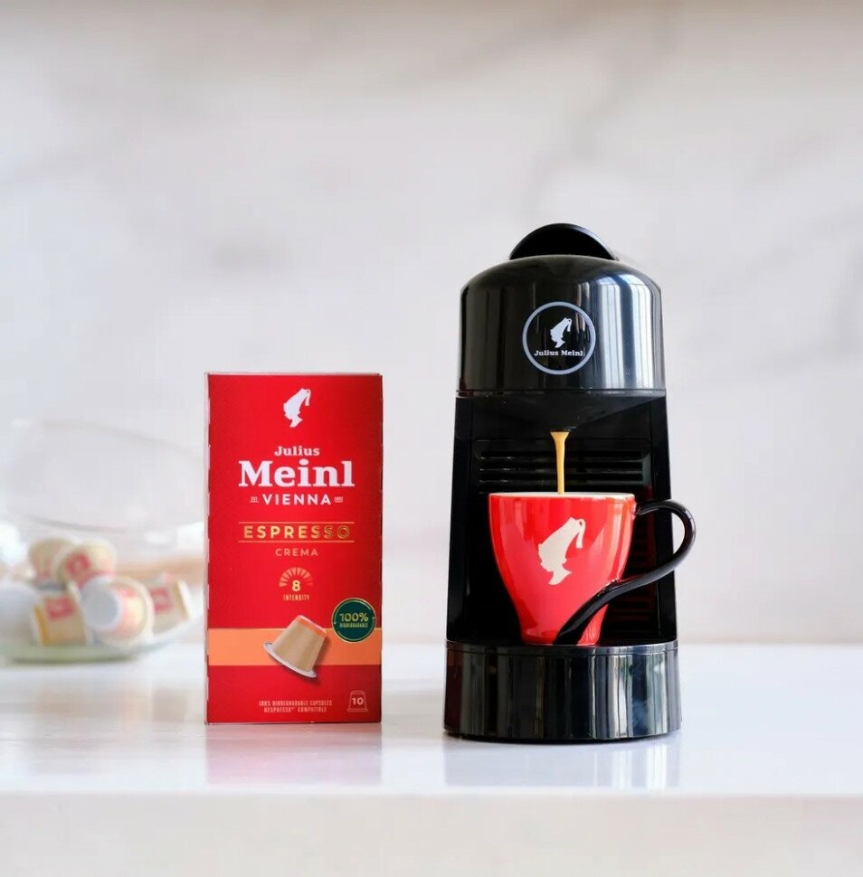 Кофе в капсулах JULIUS MEINL «Espresso Crema» для кофемашин Nespresso, 10 порций, италия - фотография № 3