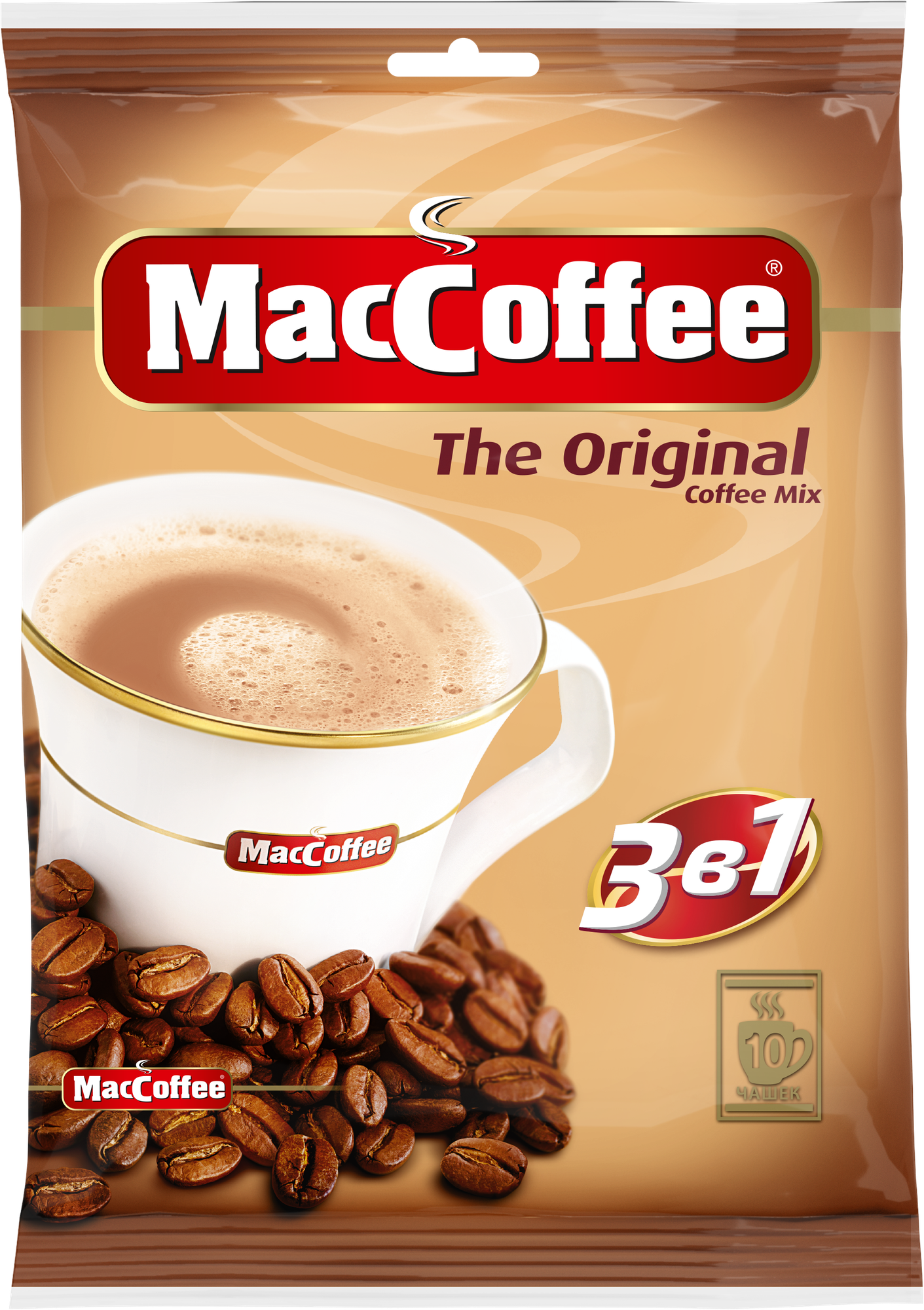 Растворимый кофе MacCoffee The Original 3 в 1 в пакетиках