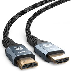 Кабель TUBON HDMI - HDMI 2.1 8K 60Hz, 4k 120Hz, HDR, Нейлоновая оплетка HH01 3м