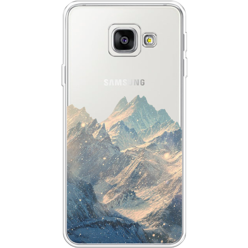 Силиконовый чехол на Samsung Galaxy A3 2016 / Самсунг Галакси А3 2016 Горы арт 2, прозрачный пластиковый чехол пингвин арт 2 на samsung galaxy a3 самсунг галакси а3